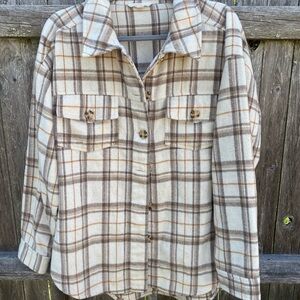 Super Soft Flannel Shirt Jacket